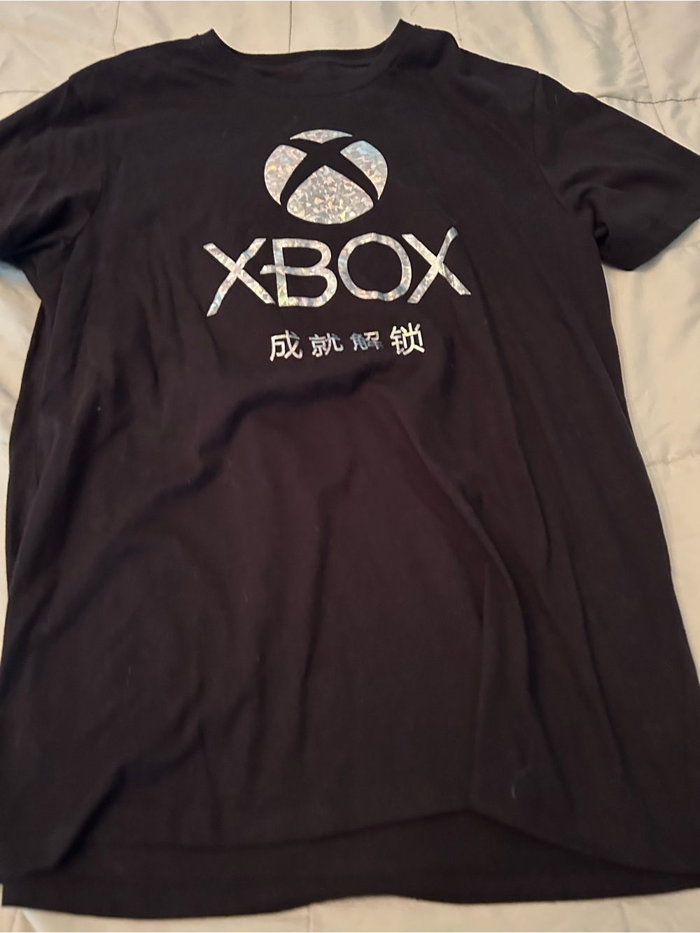 Xbox Black T-Shirt with Holographic Logo
